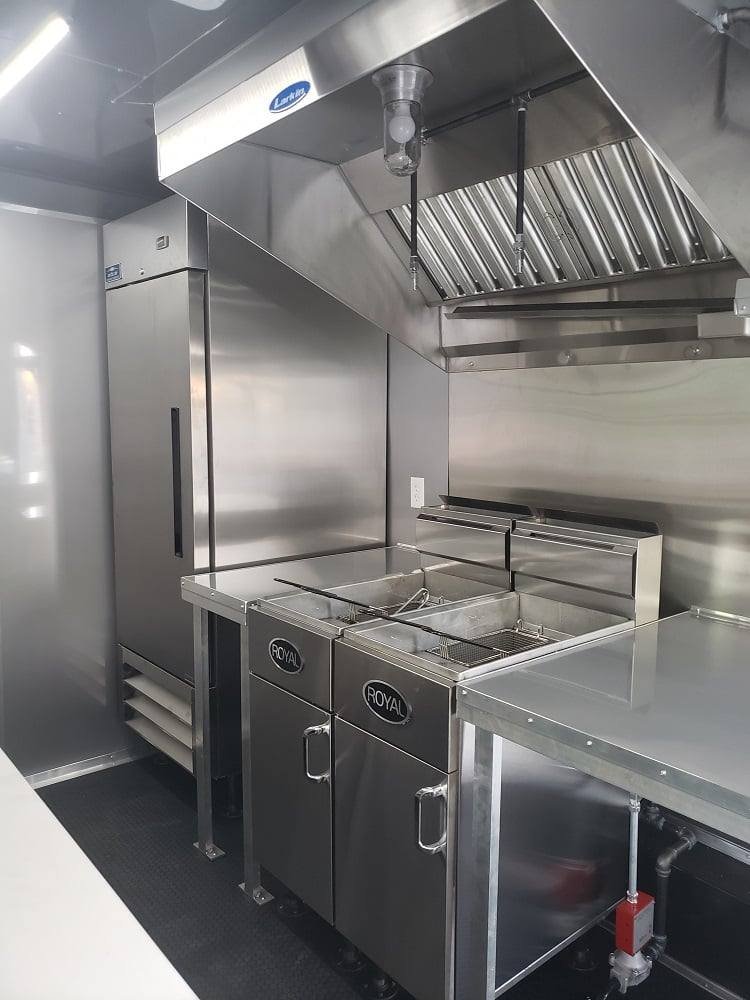 8.5′ x 16′ Penske Yellow Concession Food Trailer with Appliances — photo 2