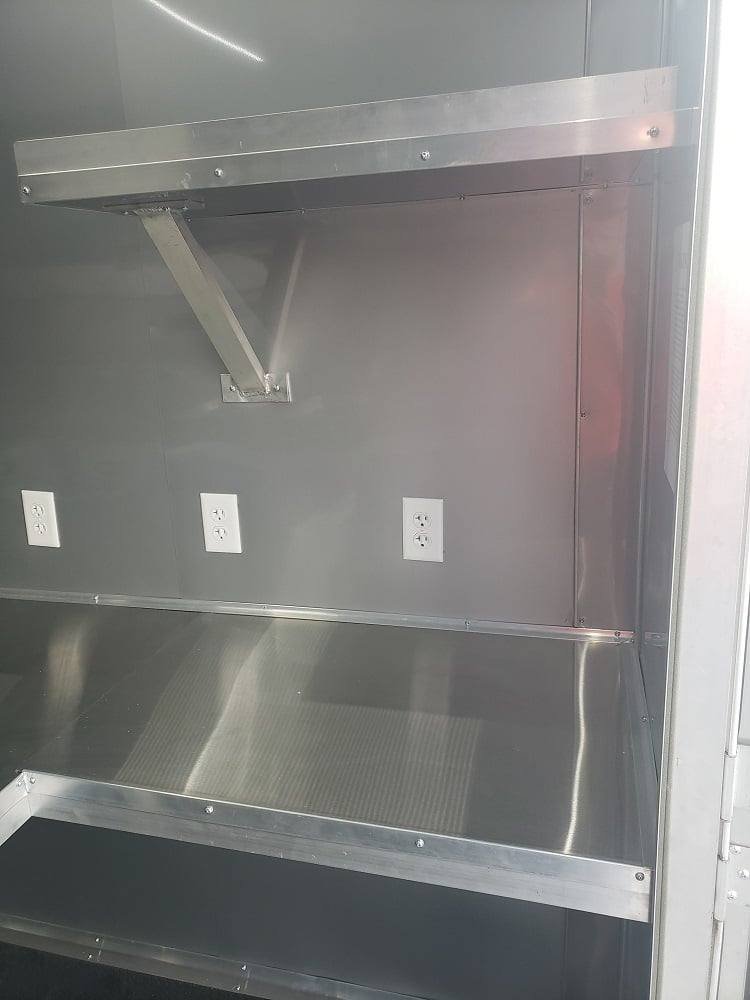 8.5′ x 40′ White Gooseneck Concession Food Trailer With Appliances — photo 13