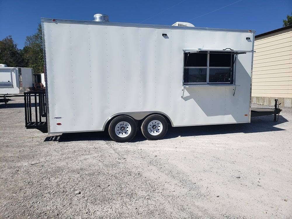 8.5′ x 18′ White Concession Food Trailer — photo 11