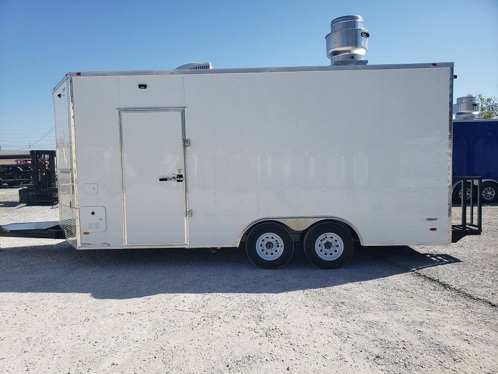 8.5′ x 18′ White Concession Food Trailer — photo 3