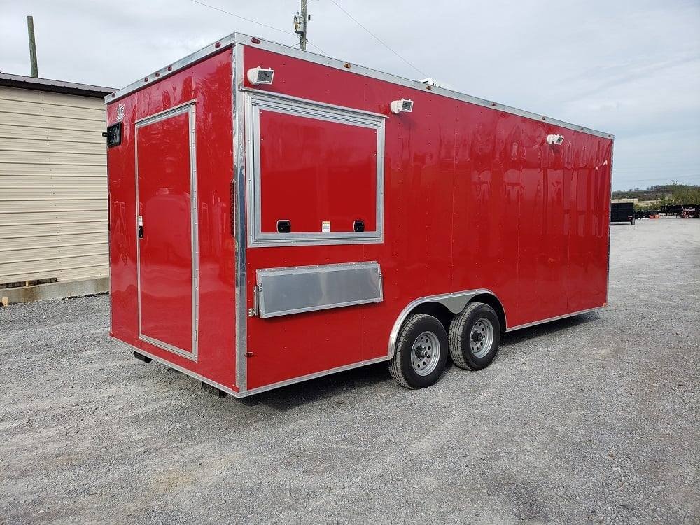 8.5′ x 20′ Victory Red Vending Concession Food Trailer — photo 9