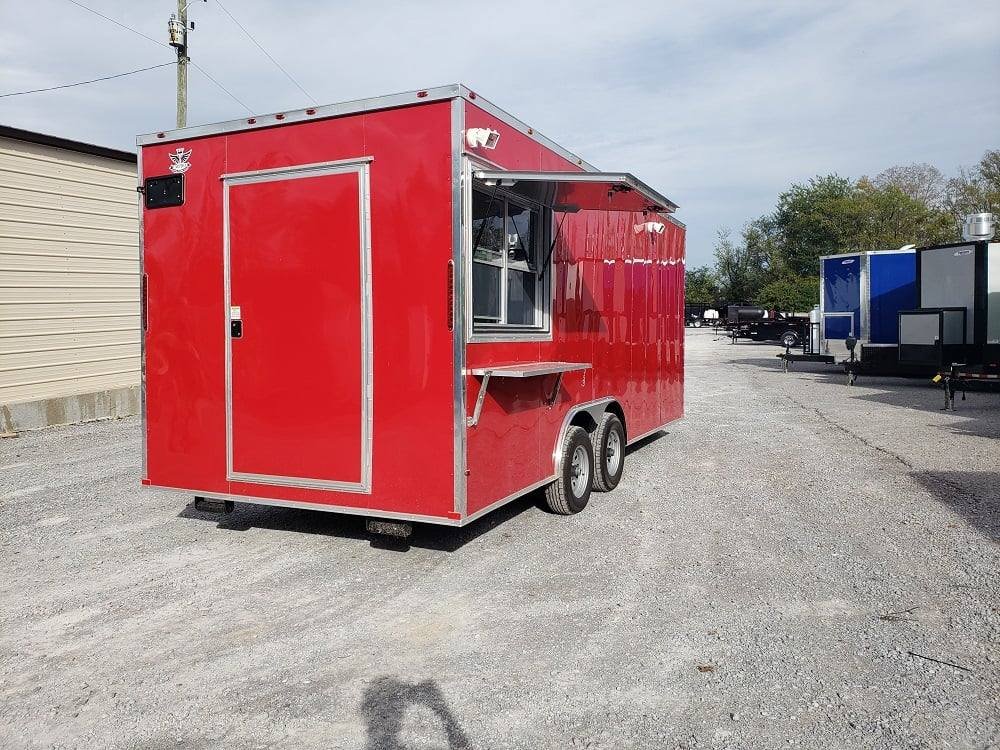 8.5′ x 20′ Victory Red Vending Concession Food Trailer — photo 6