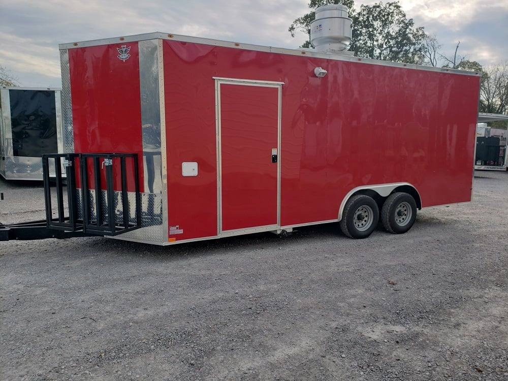 8.5′ x 20′ Victory Red Vending Concession Food Trailer — photo 4