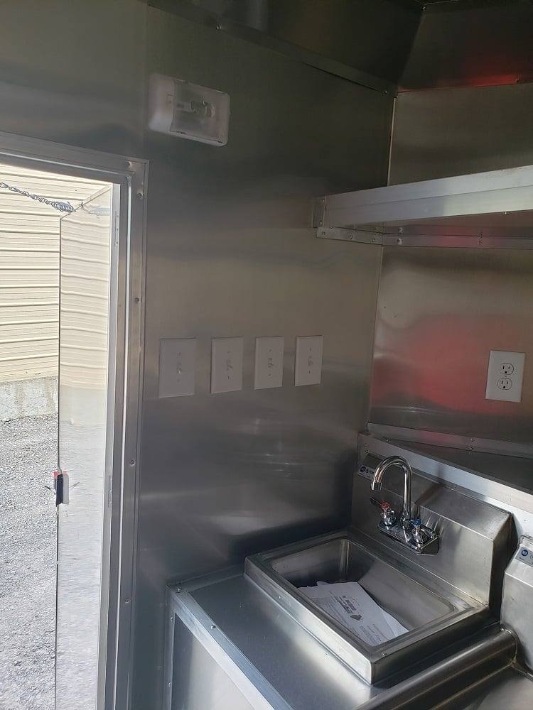 8.5′ x 20′ Victory Red Vending Concession Food Trailer — photo 8