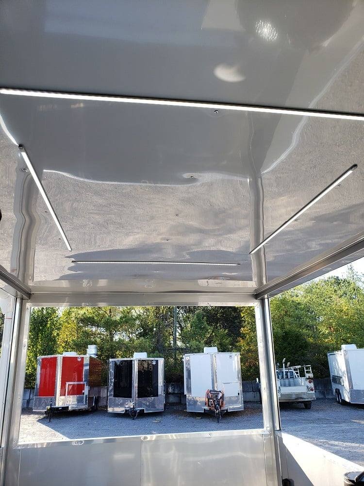 8.5′ x 22′ Black Porch Style BBQ Concession Food Trailer — photo 8