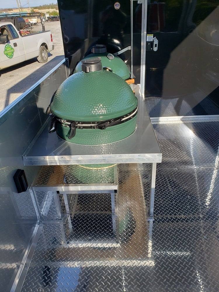 8.5′ x 22′ Black Porch Style BBQ Concession Food Trailer — photo 14
