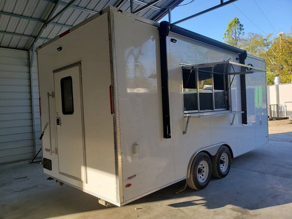 8.5′ x 20′ White Concession Food Trailer With Appliances — photo 5
