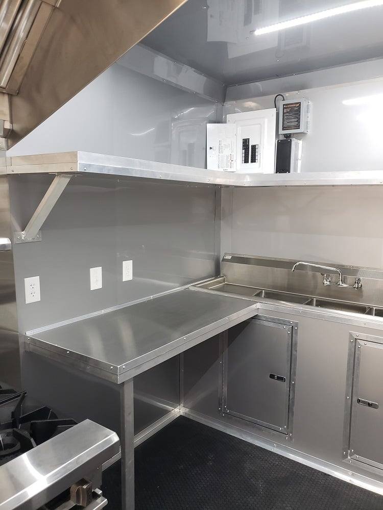 8.5′ x 20′ White Concession Food Trailer With Appliances — photo 14