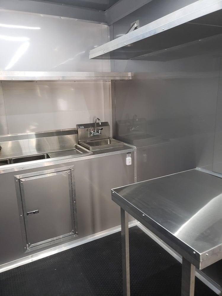 8.5′ x 20′ White Concession Food Trailer With Appliances — photo 13