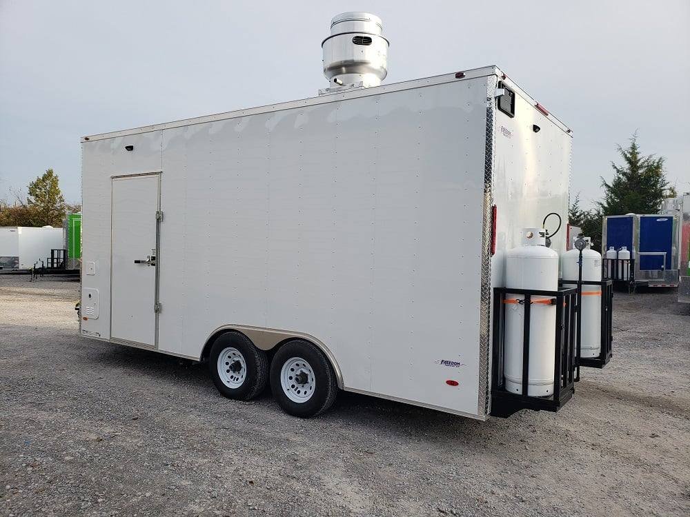 8.5′ x 18′ White Concession Food Trailer With Appliances — photo 11