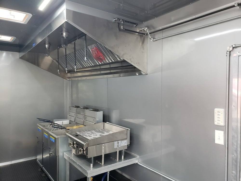 8.5′ x 18′ White Concession Food Trailer With Appliances — photo 15