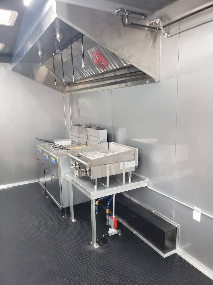 8.5′ x 18′ White Concession Food Trailer With Appliances — photo 14