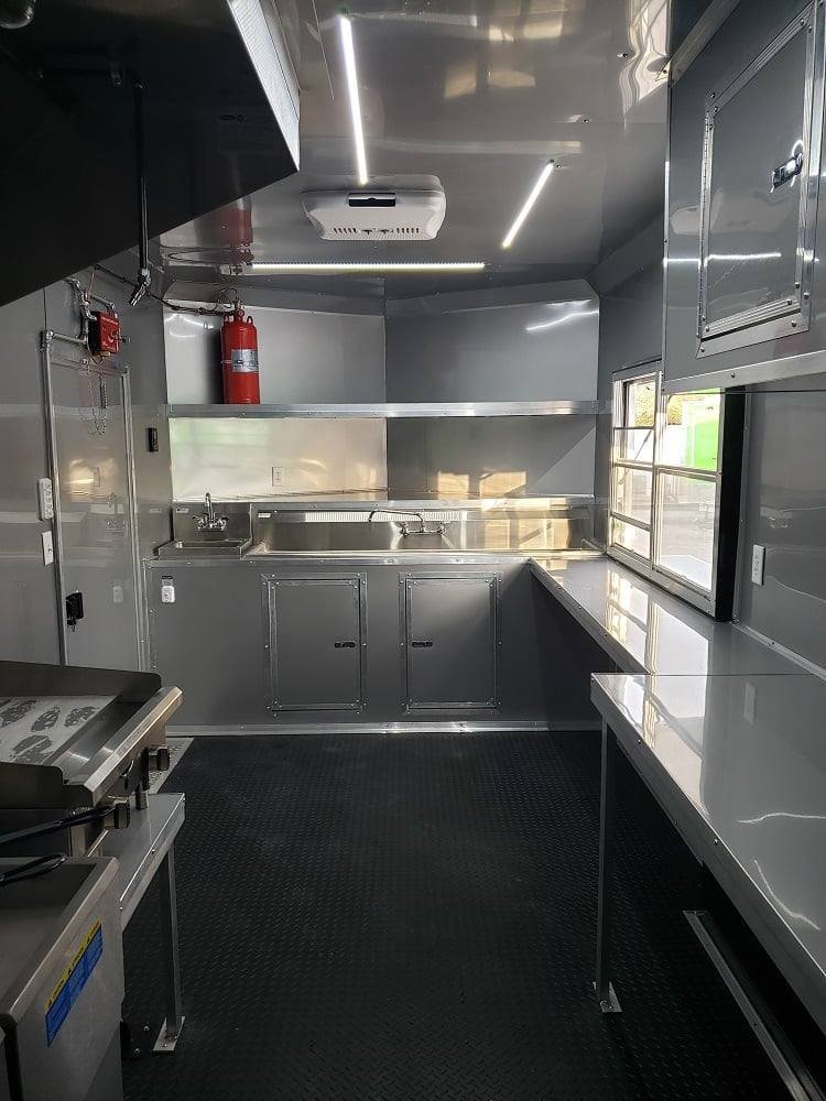 8.5′ x 18′ White Concession Food Trailer With Appliances — photo 8