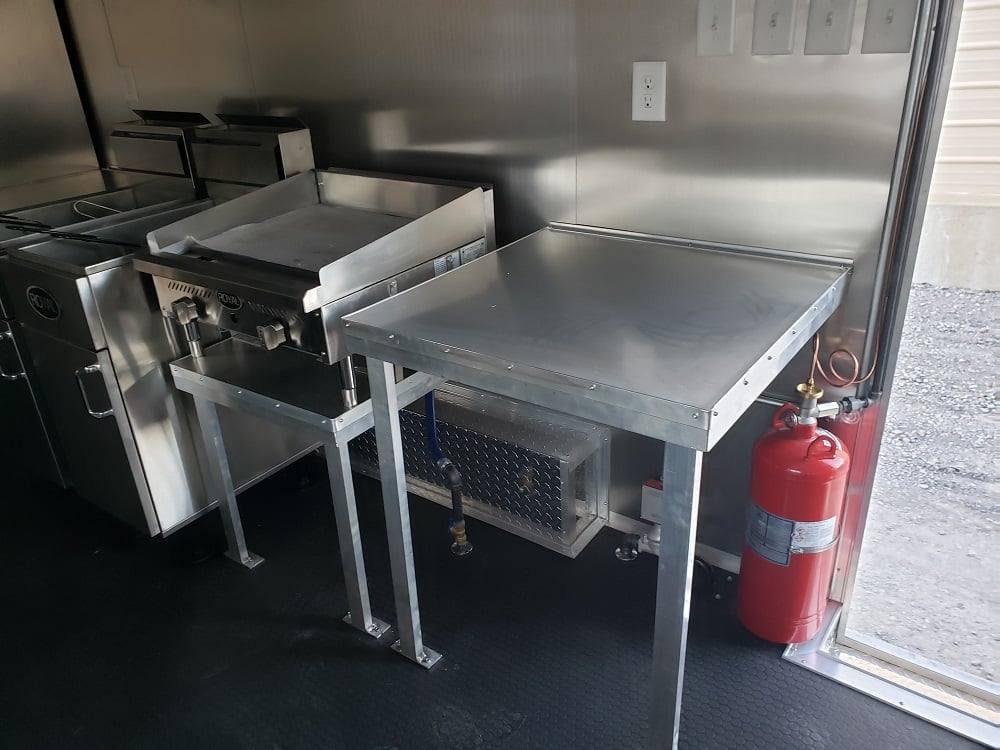 8.5′ x 18′ Black Concession Food Trailer With Appliances — photo 14