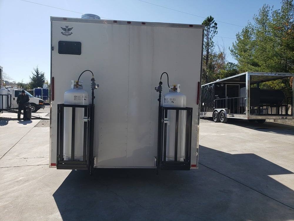 8.5′ x 18′ White Concession Food Trailer With Appliances — photo 2
