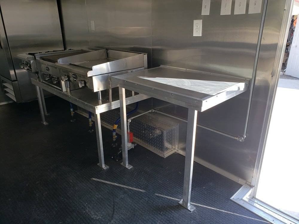 8.5′ x 18′ White Concession Food Trailer With Appliances — photo 5