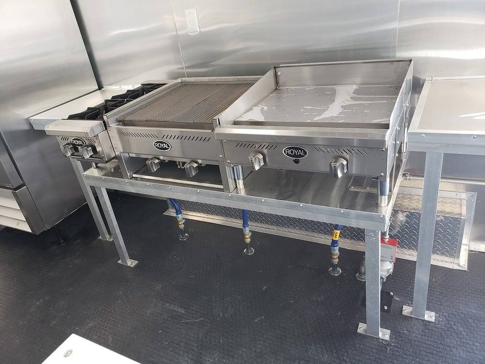 8.5′ x 18′ White Concession Food Trailer With Appliances — photo 6