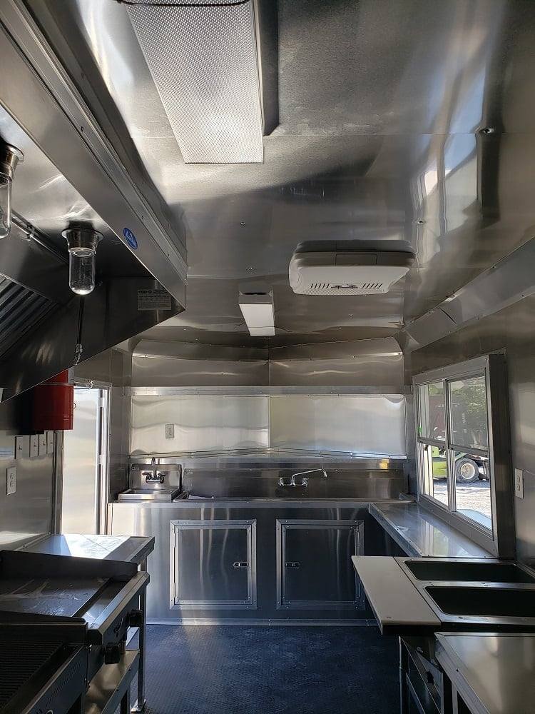 8.5′ x 18′ White Concession Food Trailer With Appliances — photo 14