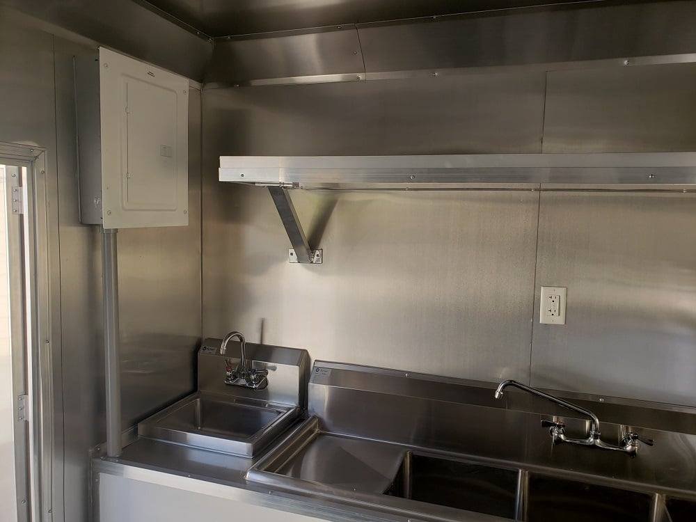 8.5′ x 18′ White Concession Food Trailer — photo 6