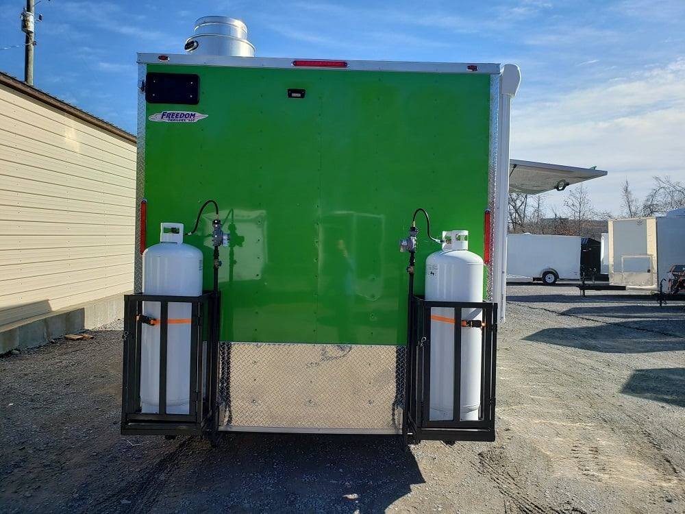 8.5′ x 22′ Lime Green Food Concession Trailer With Appliances — photo 13