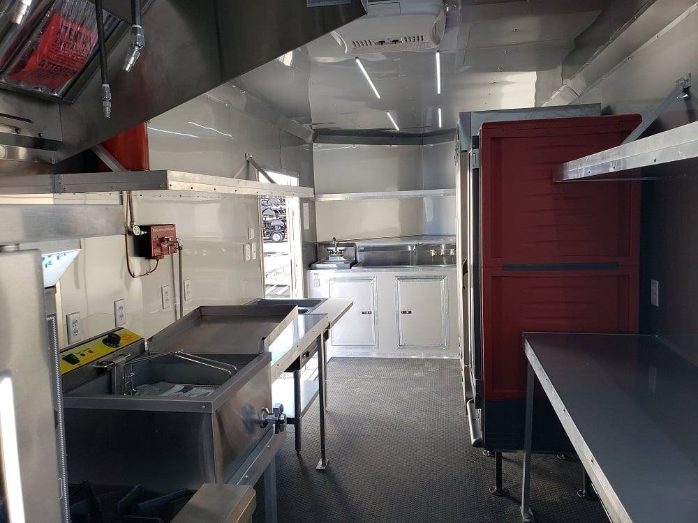 8.5′ x 22′ Lime Green Food Concession Trailer With Appliances — photo 14