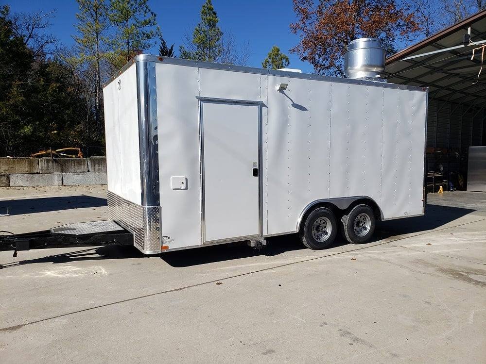 8.5′ x 18′ White Concession Food Trailer — photo 14