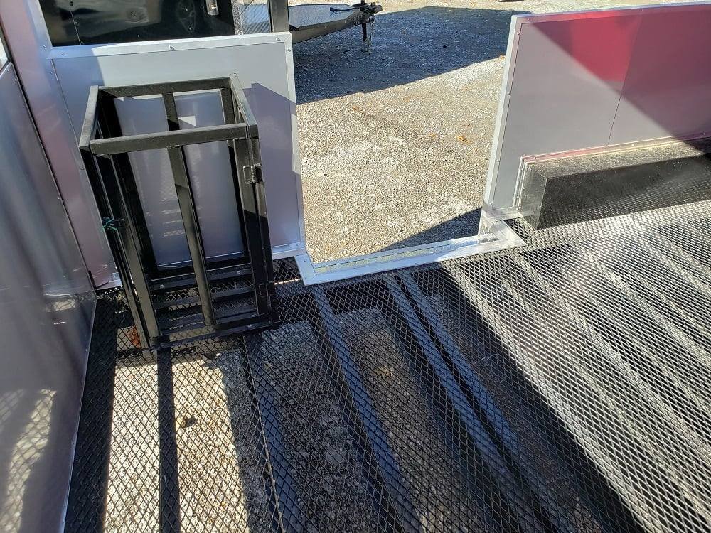 8.5′ x 24′ Red BBQ Porch Food Concession Event Trailer — photo 6