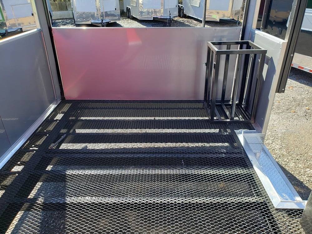 8.5′ x 24′ Red BBQ Porch Food Concession Event Trailer — photo 2