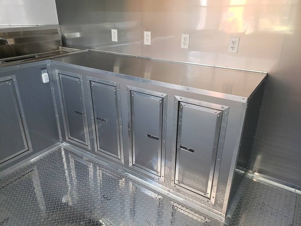8.5′ x 24′ Red BBQ Porch Food Concession Event Trailer — photo 4