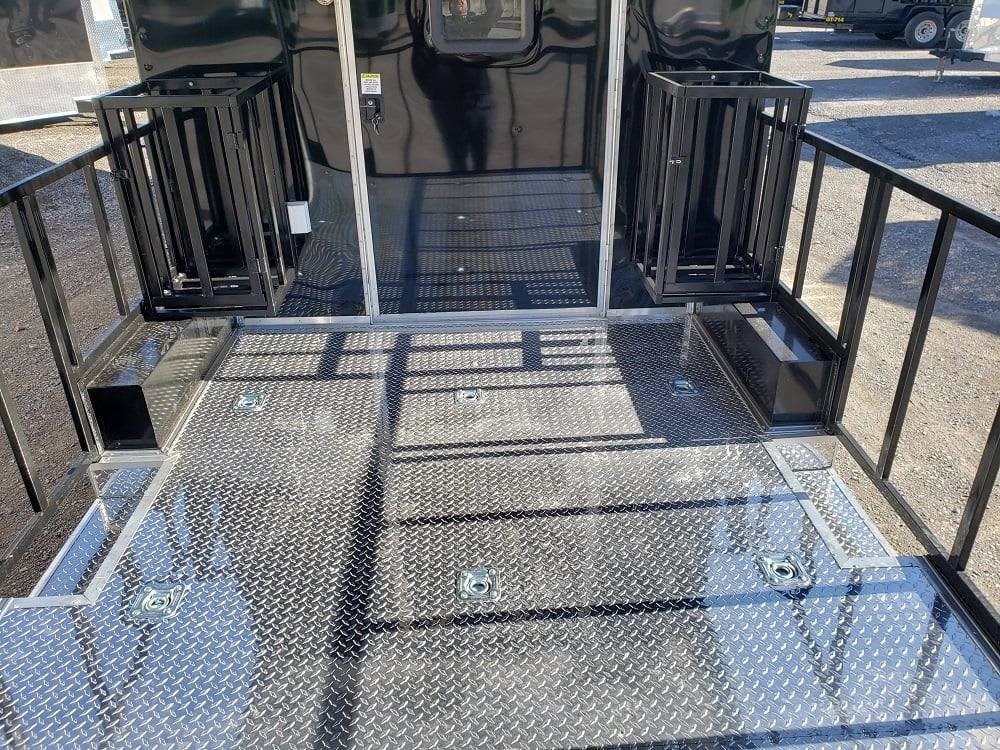 8.5′ x 24′ Black BBQ Porch Concession Food Trailer — photo 9