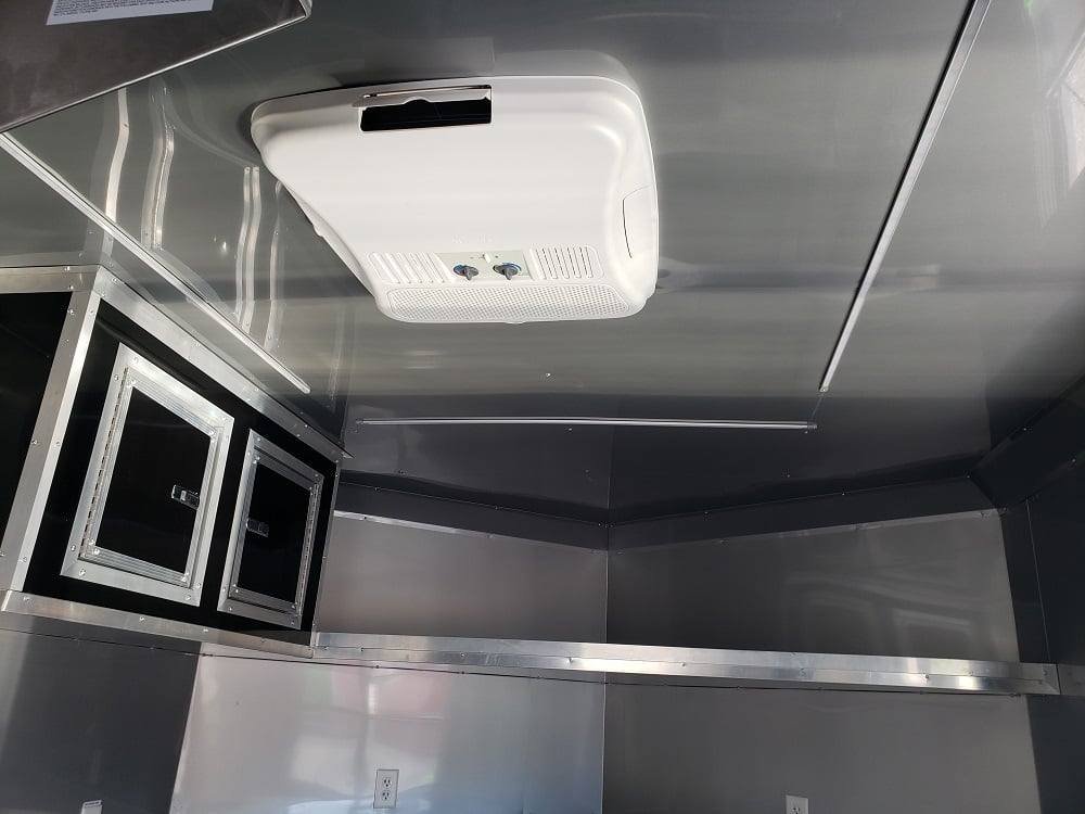 8.5′ x 24′ Black BBQ Porch Concession Food Trailer — photo 7