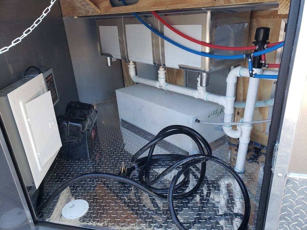 8.5′ x 20′ Light Pewter Porch Style Concession Food Trailer — photo 13