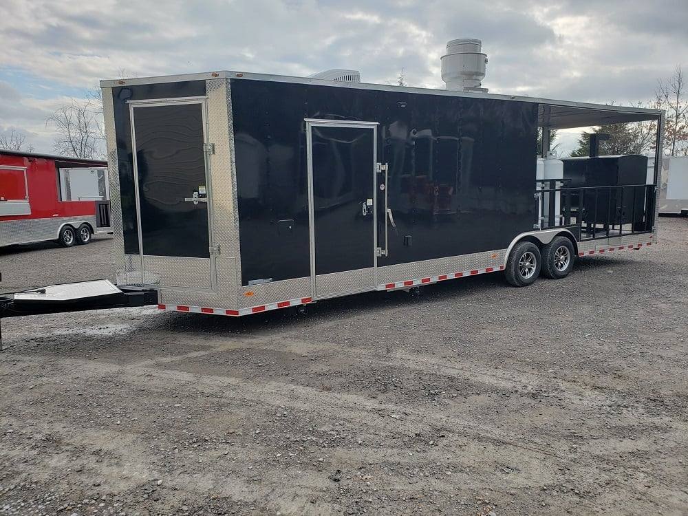 Concession Trailer 8.5′ X 28′ Black Food Event Catering — photo 11