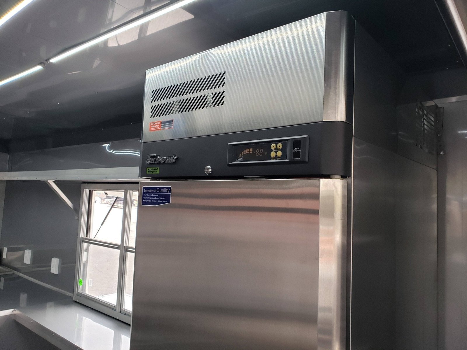 8.5′ x 28′ Black BBQ Porch Concession Food Trailer With Appliances — photo 6