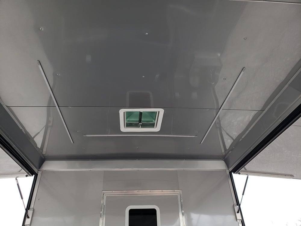 8.5′ x 28′ Black BBQ Concession Trailer with Restroom — photo 5