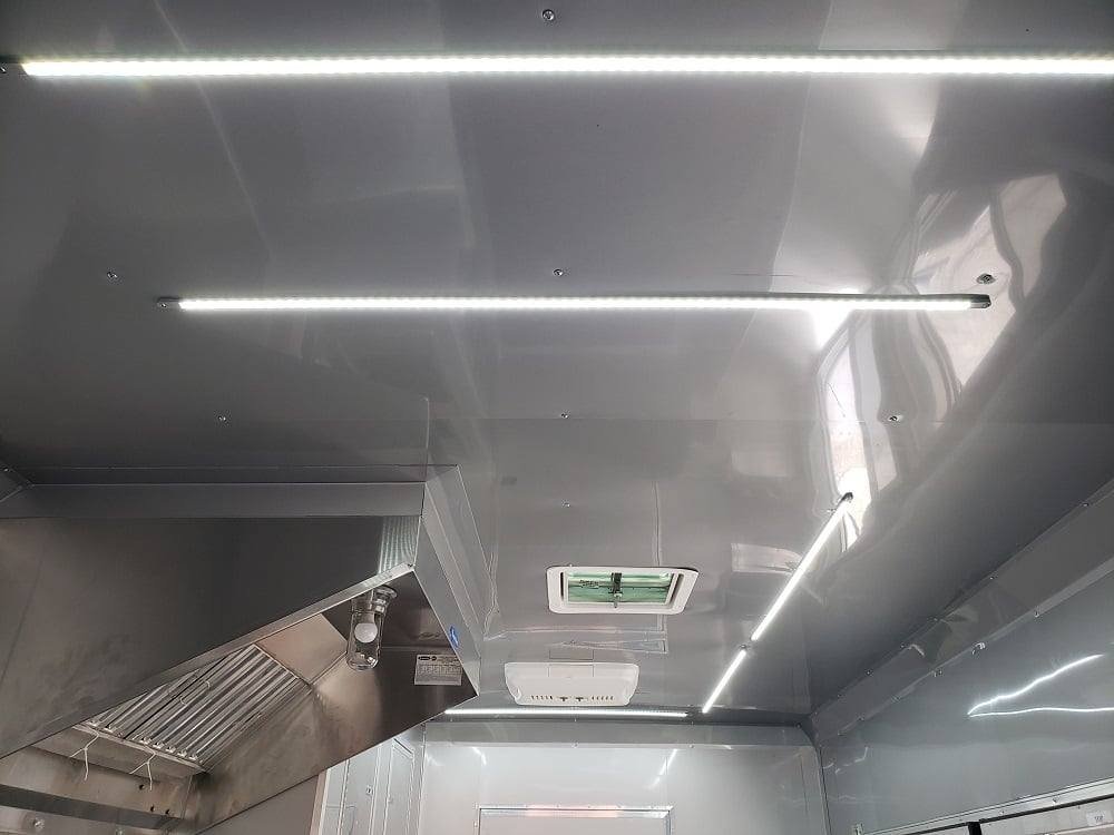 8.5′ x 28′ Black BBQ Concession Trailer with Restroom — photo 15