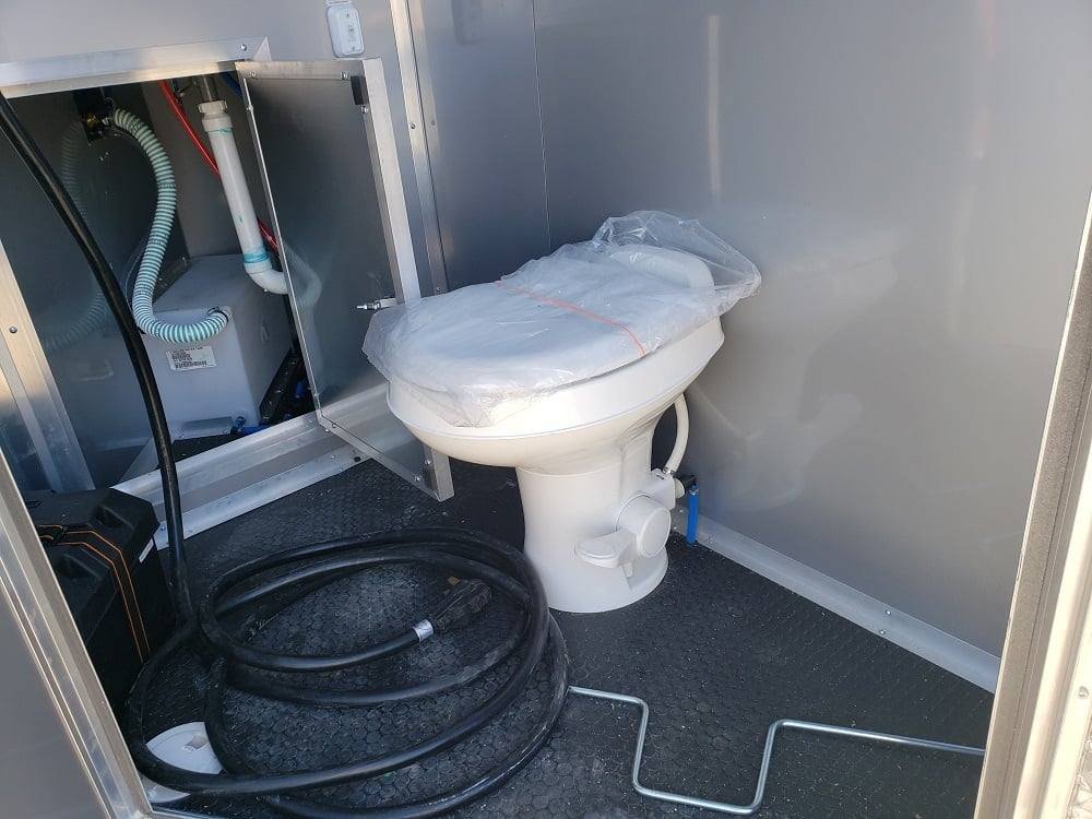 8.5′ x 22′ Porch Style Concession Food Trailer with Restroom — photo 15