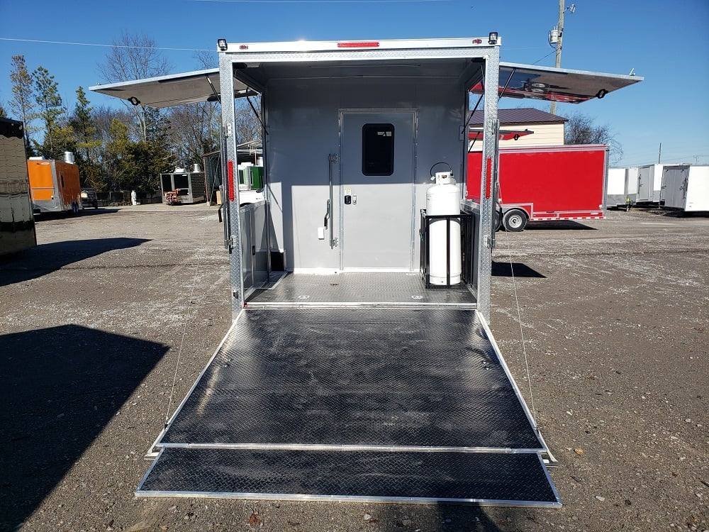8.5′ x 22′ Porch Style Concession Food Trailer with Restroom — photo 8