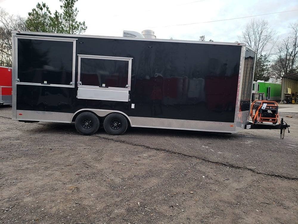 8.5′ x 22′ Porch Style Concession Food Trailer with Restroom and Appliances — photo 7