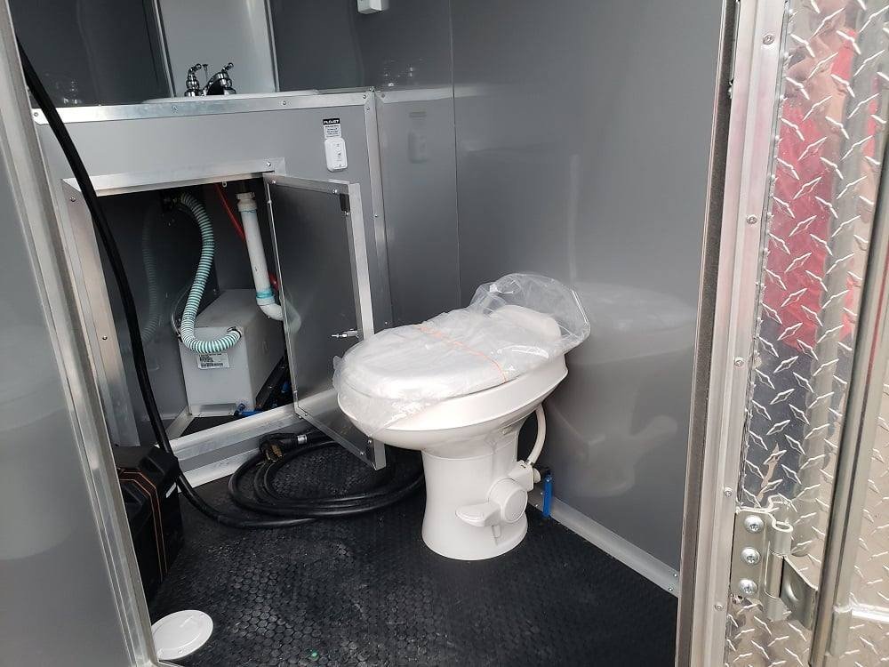 8.5′ x 22′ Porch Style Concession Food Trailer with Restroom and Appliances — photo 9