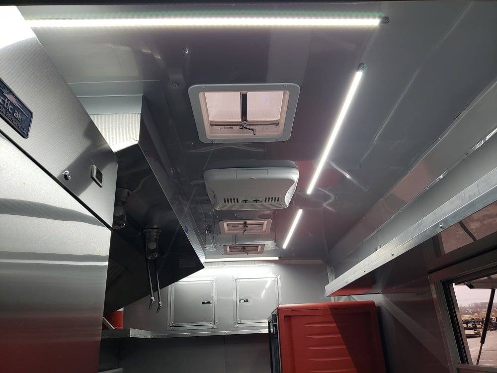 8.5′ x 22′ Porch Style Concession Food Trailer with Restroom and Appliances — photo 5