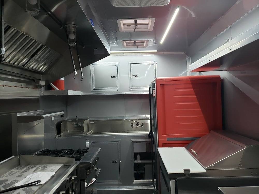 8.5′ x 22′ Porch Style Concession Food Trailer with Restroom and Appliances — photo 13