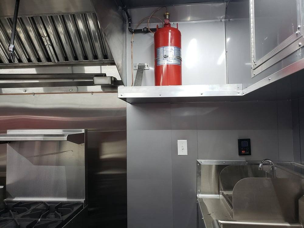 8.5′ x 22′ Porch Style Concession Food Trailer with Restroom and Appliances — photo 6