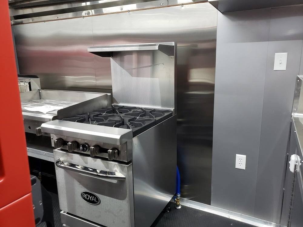 8.5′ x 22′ Porch Style Concession Food Trailer with Restroom and Appliances — photo 14