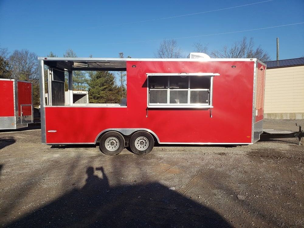 8.5′ x 20′ Victory Red BBQ Porch Concession Food Trailer — photo 14