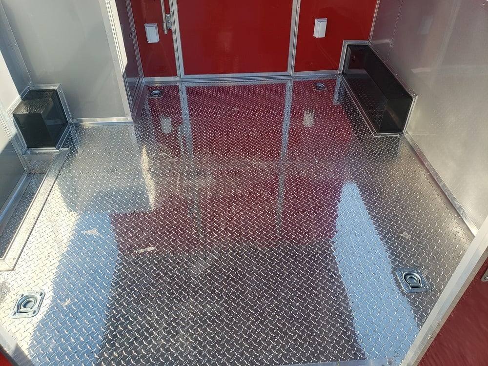 8.5′ x 20′ Victory Red BBQ Porch Concession Food Trailer — photo 7