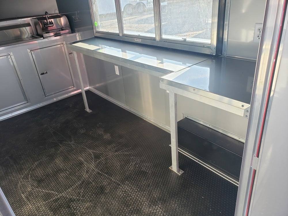 8.5′ x 20′ Victory Red BBQ Porch Concession Food Trailer — photo 4