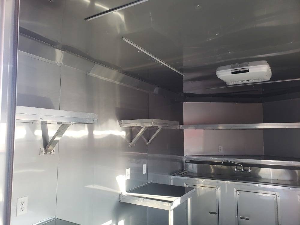 8.5′ x 20′ Victory Red BBQ Porch Concession Food Trailer — photo 8