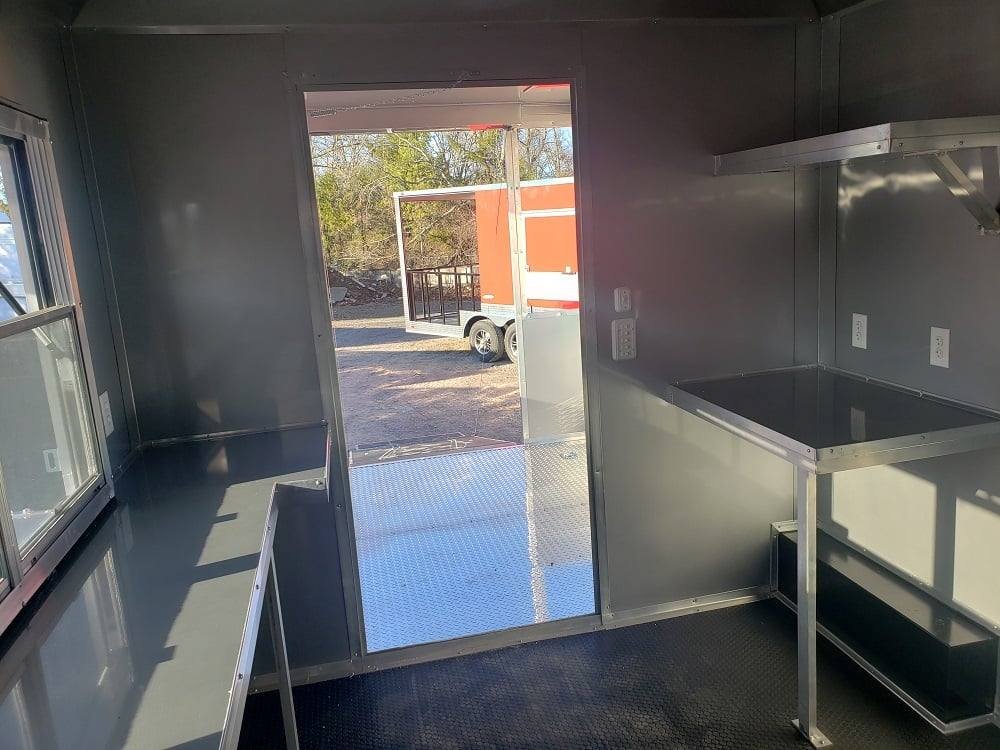 8.5′ x 20′ Victory Red BBQ Porch Concession Food Trailer — photo 12