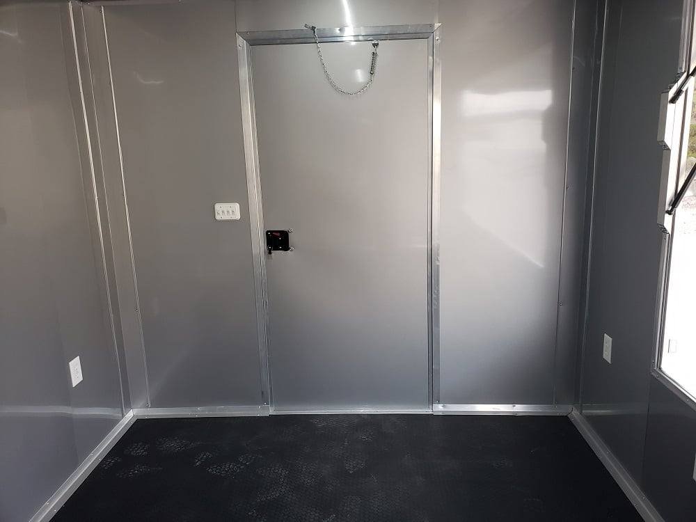 8.5′ x 18′ White Concession Food Trailer with Restroom — photo 6